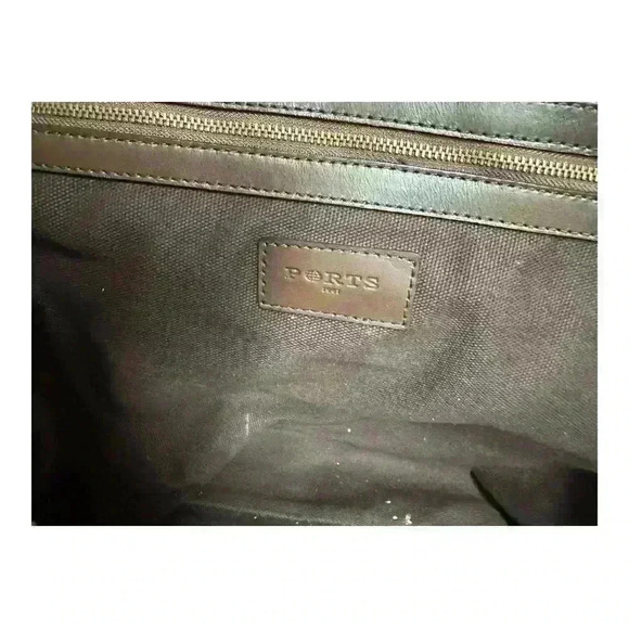 Ports 1961 Brown  Leather Travel Bag - Picture 7 of 10